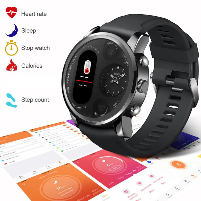 Relógio Inteligente Quartz TINOW T3 Pro Masculino