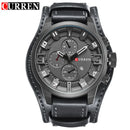 CURREN 8225 Relógio Masculino de Luxo com Pulseira de Couro 48mm