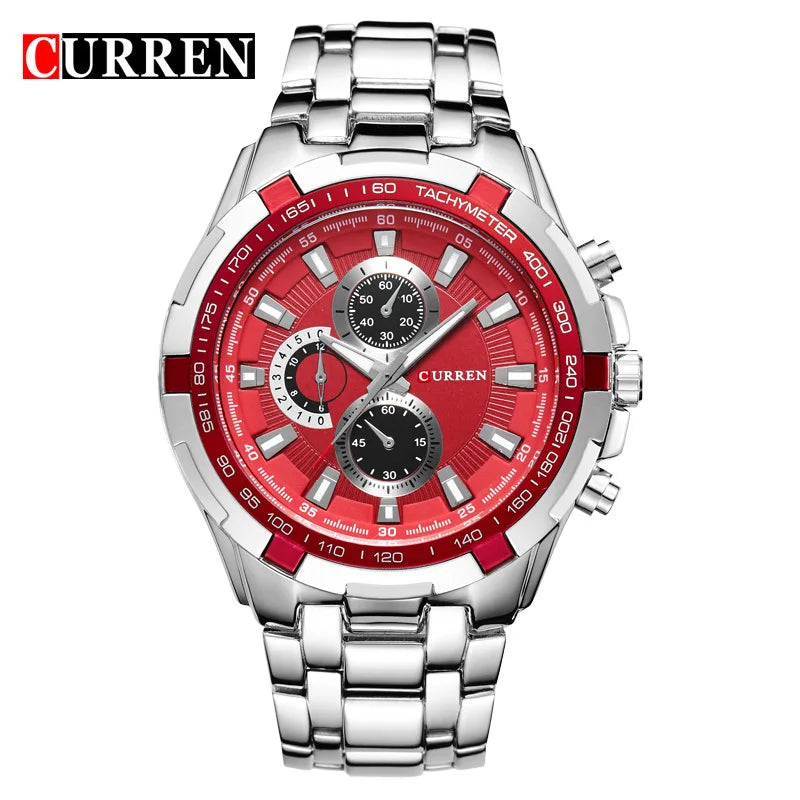 Relógio Masculino CURREN CR-8023 – Estilo Militar com Toque Elegante