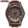 CURREN 8225 Relógio Masculino de Luxo com Pulseira de Couro 48mm