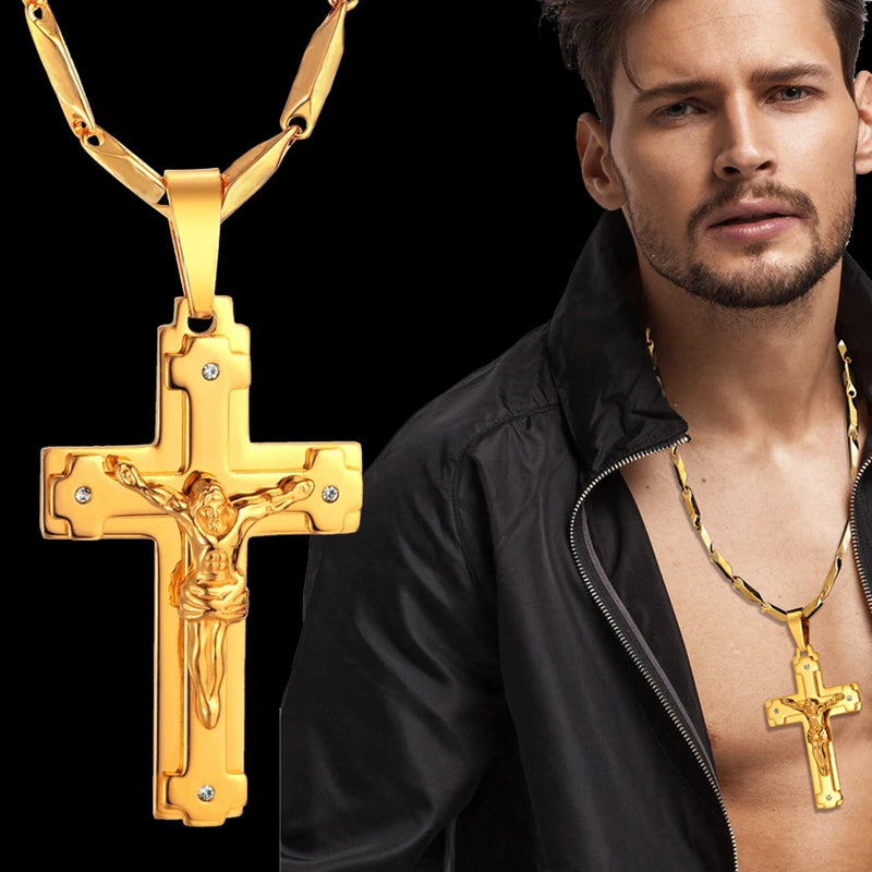 COLAR CRUCIFIXO JESUS MASCULINO