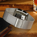 Relógio Masculino Quartz WWOOR-8831 Aço Inoxidável Calendário Automático Vidro SAFIRA