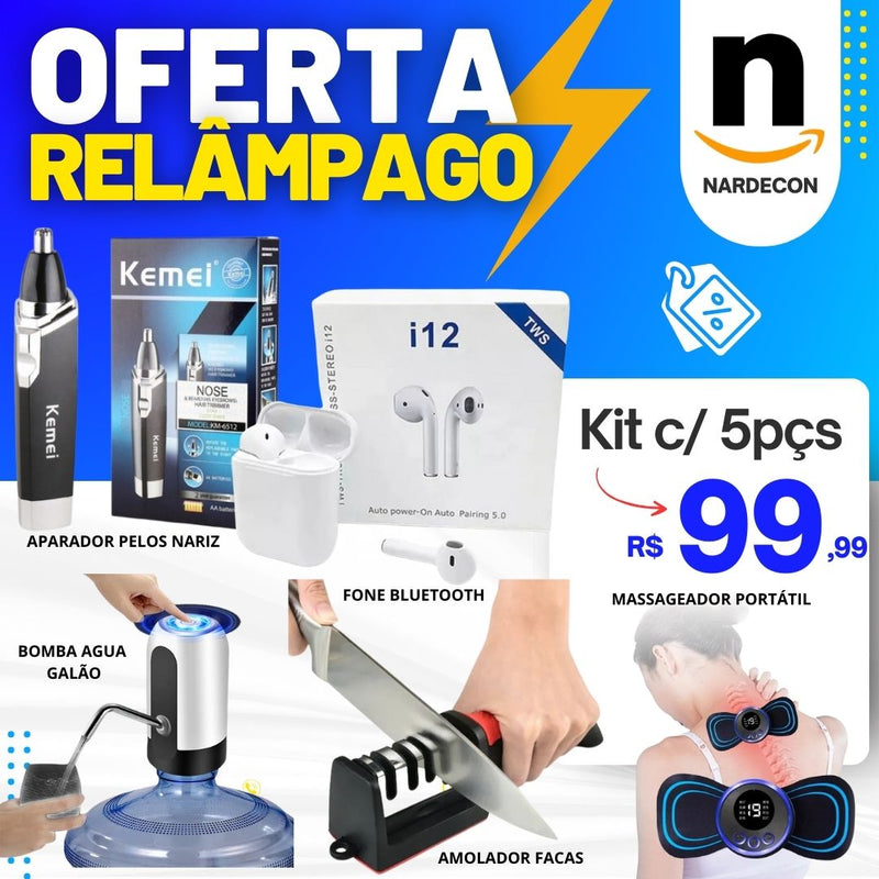 KIT 5PÇS  LOTE 1000