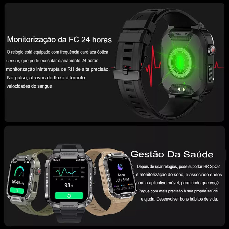 Relogio Smartwatch Feminino(Fazer/Atender Chamada),1.85''Smart Watch Com  controle de voz AI,Pressão arterial/SpO2/monitor de freqüência cardíaca  Fitness Watch Bluetooth para iPhone Android Phone