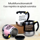 Caneca Magnética Automática  Aço Inoxidável  400ml