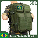 Mochila Tática Multicamadas,Grande Capacidade para Esportes Ao Ar Livre,Impermeável, Acampamento, Caminhada, Trekking,50L