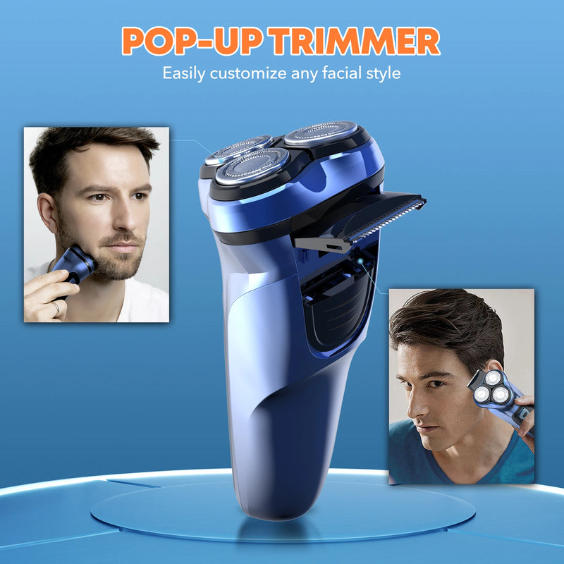 Barbeador Elétrico Masculino Sejoy Recarregável – Rotativo, Portátil