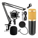 Kit Microfone Condensador Profissional com Braço Articulado – Completo para Gravações e Transmissões