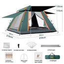 Barraca de Acampamento Automática para 4 Pessoas – Abertura Rápida, Ideal para Trilhas e Viagens em Família, com Bolsa de Transporte