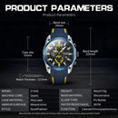 Relógio MEGIR 2144 Quartz Masculino Aço Inoxidável com Vidro de SAFIRA Pulseira Silicone