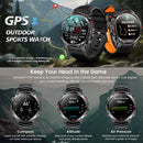 Relógio Smartwatch Militar Outdoor 2025 com Tela AMOLED 1.46", GPS Integrado, Bússola, Altímetro e Chamada Bluetooth, 3ATM Impermeável