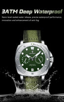 Relógio Masculino POEDAGAR Militar à Prova D’Água com Data e Pulseira Nylon/Couro