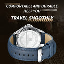 Relógio Quartz NAVIFORCE NF8023 Masculino 45mm Aço inoxidável com Vidro de SAFIRA Calendário Automático