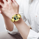 Relógio VA VA VOOM 2513 Masculino 49mm Aço Inoxidável Vidro de SAFIRA Quartz