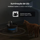Bebedouro Elétrico USB para Gatos e Cães – Silencioso, com Filtro Automático e Recirculador de Água para Pets