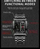 Relógio UTHAI H37 Quartz Masculino Aço Inoxidável com Vidro de SAFIRA