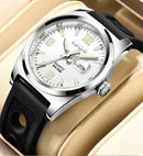 RELÓGIO LIGE 89124 AÇO INOXIDÁVEL COM PULSEIRA SILICONE MASCULINO