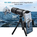 Telescópio Monocular 4K 10-300x40mm com Super Zoom – Telescópio Premium de Alta Definição