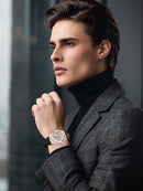 LONGLUX 8057P Relógio Masculino Automático LUXO