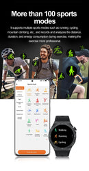 Relógio Smartwatch LIGE com Chamada Bluetooth, 100+ Modos Esportivos, Controle de Música e IP67 à Prova d’Água para Android e iOS