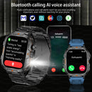 Relógio Militar Smart 2025 com GPS, Chamada Bluetooth e Monitoramento de Saúde, Resistente à Água