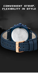 Relógio Naviforce Masculino – Luxo, Couro, Cronógrafo e à Prova D’Água