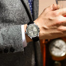 Relógio POEDAGAR 978-C Quartz em Aço inoxidável com Vidro de SAFIRA Masculino