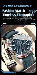 Relógio POEDAGAR 895 Masculino Quartz, Couro, Fashion e Casual