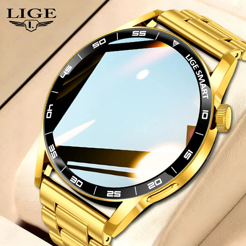Smartwatch LIGE Voice Calling – Tela TFT 1.38", Chamadas Bluetooth, Monitoramento de Saúde e À Prova D’Água