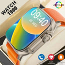 Smartwatch LAXASFIT T900 Ultra – Chamada Bluetooth, Aviso de Mensagens, Monitor Cardíaco e Esportivo para Android/iOS Unissex