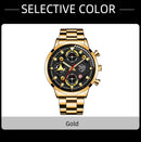 Conjunto Masculino DEYROS 3 em 1 – Relógio de Pulso com Pulseira e Colar