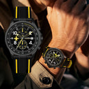 Relógio Masculino Esportivo MUZHI | Estilo Piloto | Quartzo