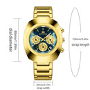 Relógio VA VA VOOM 2513 Masculino 49mm Aço Inoxidável Vidro de SAFIRA Quartz