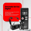 Gravador de Voz Digital Tomate MT-559 – Compacto e Eficiente para Gravações com Alta Qualidade