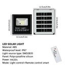 Refletor Solar LED 30W a 500W com Controle Remoto | Iluminação Externa IP67 à Prova d'Água