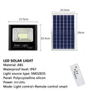 Refletor Solar LED 30W a 500W com Controle Remoto | Iluminação Externa IP67 à Prova d'Água