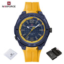 Relógio Masculino NAVIFORCE Esportivo 5ATM à Prova D’Água Cronógrafo Pulseira TPU