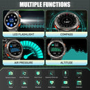 Relógio Inteligente Eiyis KE5 2025 – Esportivo, 3ATM à Prova d'Água, com Bússola, Barômetro, Lanterna LED e Chamada