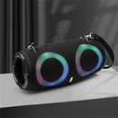 Caixa de Som Bluetooth Portátil 100W à Prova d'Água com RGB, Subwoofer, Som 360° Estéreo, TWS e FM Boom Box