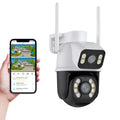 Câmera de Segurança Wi-Fi Icsee 4K 3+3MP – Externa, Alta Resolução, Monitoramento Remoto e Instalação Fácil