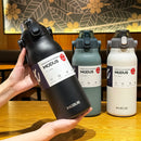 Garrafa Térmica 2L de Aço Inoxidável com Canudo – Grande Capacidade, Vácuo Fria e Quente