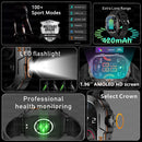 Relógio Militar Smart 2025 com GPS, Chamada Bluetooth e Monitoramento de Saúde, Resistente à Água