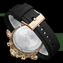 Relógio Masculino NAVIFORCE Quartzo Cronógrafo 5ATM à Prova d’Água com Pulseira de Silicone