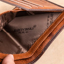 CARTEIRA EM COURO GENUINO RFID CONTRA ROUBO DE APROXIMAÇÃO