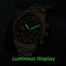 Conjunto Masculino DEYROS 3 em 1 – Relógio de Pulso com Pulseira e Colar