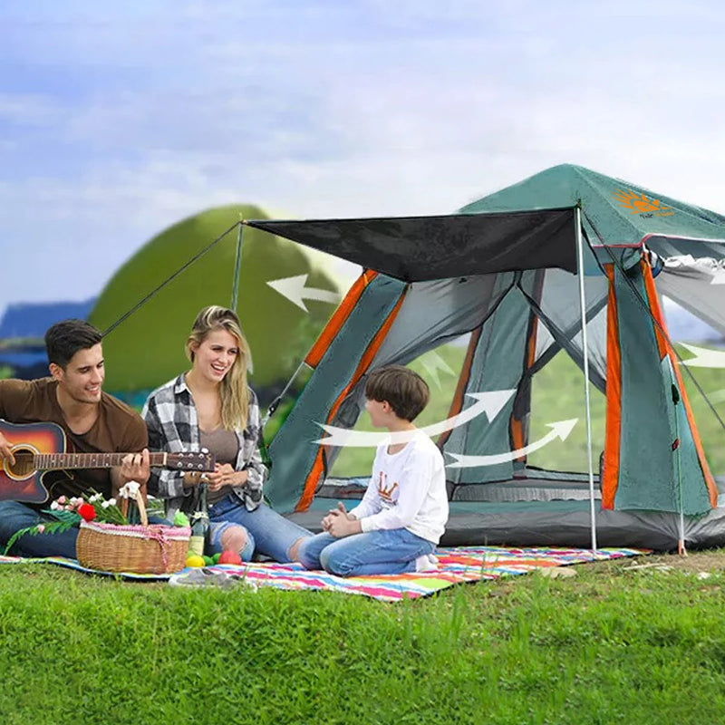 Barraca de Acampamento Automática para 4 Pessoas – Abertura Rápida, Ideal para Trilhas e Viagens em Família, com Bolsa de Transporte