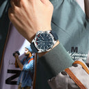 Relógio POEDAGAR 895 Masculino Quartz, Couro, Fashion e Casual