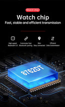 Smartwatch Esportivo 2 em 1 com Fones TWS – Chamada Bluetooth, Monitor Cardíaco, Pedômetro e Reprodução de Música