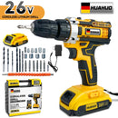 Parafusadeira Impacto a Bateria Sem Fio, Chave de Fenda Elétrica Bateria 26V/Carregador