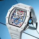 Relógio ONOLA Masculino Luxo Casual com Pulseira de Silicone, Multifuncional e Resistente à Água